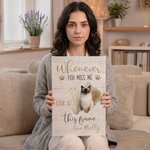 Personalized Watercolor Pet Photo Minimalist Canvas Prints with Name Home Decor Ship from USA Memorial Daily Gift for Pet Lovers