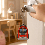 Personalized Driving Character Transportation Theme Emergency Contact NFC Tag with Name and Phone Number Back to School Gift for Kids