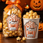 Personalisierte, wasserfeste „Have A Poppin' Halloween“-Kürbis-Fledermaus-Aufkleber mit Namen – Halloween-Party-Geschenk für Kinder und Klassenkameraden