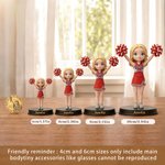 Personalized Creative Photo to 3D Cheerleading Girl Statue Ornament with Text Office Desk Decoration Team Day Birthday Gift for Cheerleaders