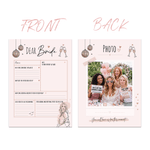 Personalized Dear Bride Photo Pink Greeting Card Bachelorette Party Wedding Gift for Brides Besties Friends
