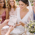Personalized Dear Bride Photo Pink Greeting Card Bachelorette Party Wedding Gift for Brides Besties Friends