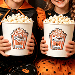 Personalisierte, wasserfeste „Have A Poppin' Halloween“-Kürbis-Fledermaus-Aufkleber mit Namen – Halloween-Party-Geschenk für Kinder und Klassenkameraden
