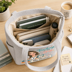 Sac fourre-tout en velours côtelé personnalisé avec illustration de personnage de dessin animé « Teaching Is My Bag » et prénom – Cadeau de rentrée scolaire ou pour la Journée des enseignants