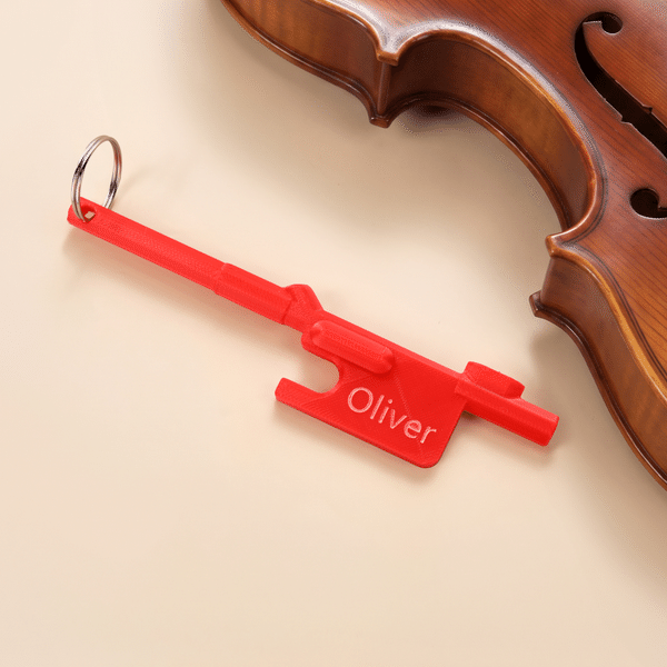 Personalized Bow Hold Training Exercises Keychain Violin Practice Tool with Name Christmas Gift for Violin Beginners Students