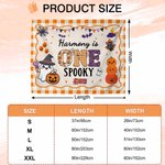 Personalized Cute Bat Pumpkin Ghost Banner with Name Party Backdrop Decor First Birthday Halloween Party Gift for New Parent Baby