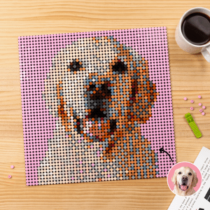 Personalized DIY Photo Brick Mosaic Kit Mosaic Portrait Christmas Birthday Anniversary Gift for Pet Lovers Couples Families