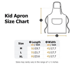 Personalized Cute Cartoon Kid Photo Apron Chef Hat Set with Name  and Pocket Cooking Accessory Baking Party Birthday Gift for Boys Girls