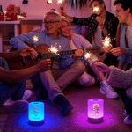 Veilleuse rechargeable personnalisée avec fleur de naissance et nom - Commande tactile et intensité réglable - Cadeau d'anniversaire pour femme