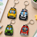 Personalized Driving Character Transportation Theme Emergency Contact NFC Tag with Name and Phone Number Back to School Gift for Kids