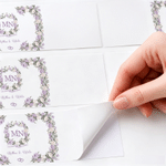 Personalised Watercolour Floral Waterproof Water Bottle Labels Stickers with Name Venue and Date Set of 20 Wedding Engagement Gift for Newlyweds