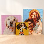 Personalised DIY Photo Brick Mosaic Kit Mosaic Portrait Christmas Birthday Anniversary Gift for Pet Lovers Couples Families