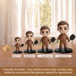 Personalized Cartoon Paddle Swing Sports Character 3D Printing Figurine Living Room Decor Birthday Gift for Athletes Sports Enthusiasts