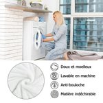 Couverture multicolore douce personnalisée avec 16 photos de collage - Décoration de maison - Cadeau d'anniversaire fête Noël pour la famille
