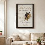 Personalized Watercolor Pet Photo Minimalist Canvas Prints with Name Home Decor Ship from USA Memorial Daily Gift for Pet Lovers