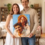 Personalised DIY Photo Brick Mosaic Kit Mosaic Portrait Christmas Birthday Anniversary Gift for Pet Lovers Couples Families
