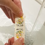 Personliga syetiketter 50 delar 100 % bomull akvarell månadsblomma eget namn unika tygetiketter för stickning och sömnad
