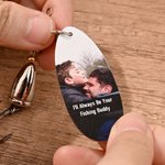 Personalized Photo Fishing Hook Lure with Text Birthday Father's Day Anniversary Gift for Husband Dad Fishing Lover