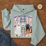 Personalised Halloween Spooky Season Kid Adult T-shirt Sweatshirt Hoodie with Name Halloween Gift for Family Family