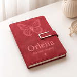 Personalized The Next Chapter PU Leather A5 Notebook with Name Daily Office Use Retirement Graduation Gift for Retirees Graduates