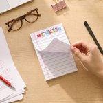 Personalized From the Desk of Lined Notepad with 40/80 Pages and Surname Back to School Appreciation Gift for Teachers