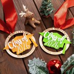 Personalisierte Klasse von 2026 Graduierung Medaille Ornament mit eingraviertem Text Graduierung Geschenk für Absolventen