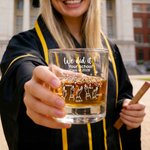 Personalized We Did It Graduation Cap Design Whiskey Glasses with Name and Coaster Party Supplies Graduation Gift for Whiskey Lovers Graduates