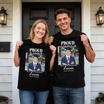 Personalised Multicolour Proud Photo Soft 100% Cotton T-shirt with Name Celebrate Graduation Gift for Family 3