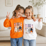 Personalised Halloween Spooky Season Kid Adult T-shirt Sweatshirt Hoodie with Name Halloween Gift for Family Family