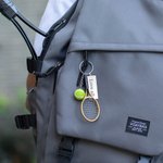 Gepersonaliseerde Mini Leuke Tennis Racket & Bal Sleutelhanger met Gegraveerde Tekst Verjaardag Game Day Gift voor Tennis Lovers