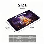 Personalised Halloween Theme Pet Photo Anti-Slip Doormat with Name and Text Room Decor New Home Halloween Gift for Pet Lovers Owners