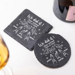 Personalized We Did It Graduation Cap Design Whiskey Glasses with Name and Coaster Party Supplies Graduation Gift for Whiskey Lovers Graduates