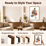 Personalized Splatter Paint Marathon Race Sport Photo Framed Canvas Print with Text  Home Decor Ship from USA Birthday Gift for Marathon Lover