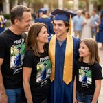 Personalised Multicolour Proud Photo Soft 100% Cotton T-shirt with Name Celebrate Graduation Gift for Family 4