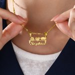 Personalised Virgin Mary Heart Shape Graduation Necklace with Name and Year Dainty Jewellery Graduation Gift for Graduates Christians