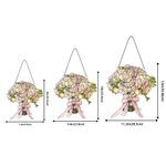 Personalised Wedding Bouquet Stained Glass Effect Acrylic Suncatcher Ornament Home Decor Wedding Gift for Bride Newlywed