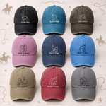 Personalised Line Horse Photo Silhouette Adjustable Baseball Cap with Name Horse Riding Birthday Gift for Horse Lovers Equestrians