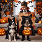 Láminas personalizadas en lienzo con fotos de mascotas con temática de Halloween Regalo de Halloween para los amantes de las mascotas