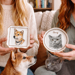 Personalized Watercolour Pet Photo Ceramic Jewellery Dish with Name Home Decor Birthday Anniversary Gift for Pet Owners Lovers
