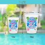 Personalised Summer Resort Pool Theme 12 oz 16 oz Frosted Plastic Cups with Text Set of 10 Pool Party Favor Gift for Bride Bridesmaid