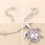 Personalized Dainty Birthstone Sea Turtle Anklet with Name Beach Accessory Birthday Gift for Woman Ocean Lovers