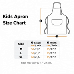 Personalized Cute Animal Initial Adjustable Kid Apron Chef Hat Set with Name and Pocket for Cooking Birthday Gift for Boys Girls
