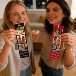 Personalisierter 3-Fotos-Acryl-Lesezeichen | mit Namen und Wunschtext | mit Quaste | Lesezubehör | Geburtstagsgeschenk für Familie und Freunde