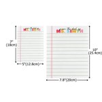 Personalized From the Desk of Lined Notepad with 40/80 Pages and Surname Back to School Appreciation Gift for Teachers