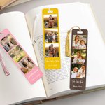 Personalisierter 3-Fotos-Acryl-Lesezeichen | mit Namen und Wunschtext | mit Quaste | Lesezubehör | Geburtstagsgeschenk für Familie und Freunde