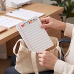 Personalized From the Desk of Lined Notepad with 40/80 Pages and Surname Back to School Appreciation Gift for Teachers