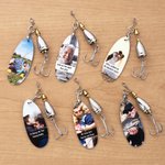 Personalized Photo Fishing Hook Lure with Text Birthday Father's Day Anniversary Gift for Husband Dad Fishing Lover