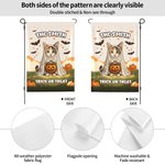 Personalised Cute Pet Photo Ghost Halloween Bat Pumpkin Garden Flag with Text Garden Decoration Halloween Gift for Gardening Lovers Pet Lovers