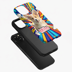 Personalized Pop Art Style Dog Cat Pet Photo Phone Case for iPhone Samsung with Name Daily Use Birthday Gift for Pet Owners Lovers