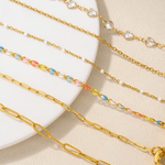 Personalized Dainty Y2K Fashion Style Zodiac Bead Safety Pin Necklace with Number and Initial Anniversary Birthday Gift for Girls